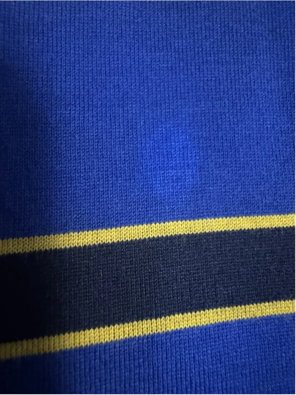 Men’s Ralph Lauren Rugby Striped Short Sleeve Polo Shirt Blue Size XL